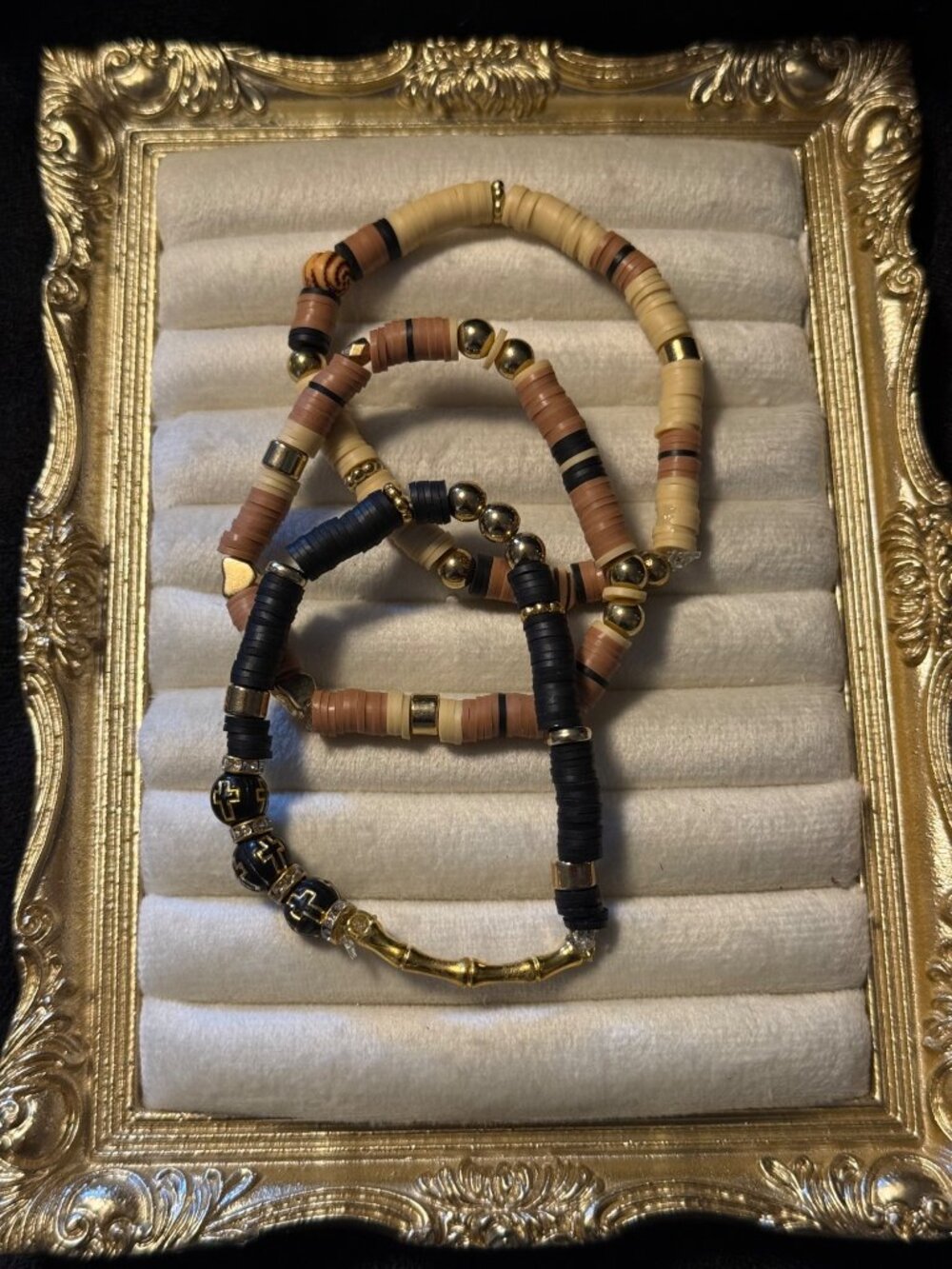 Coastal Neutrals – Set of Three Stretch Bracelets